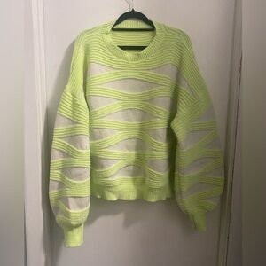 SHEIN | Women’s Oversized Sweater | Size XXL, 2X | Bright Yellow | Curve | Plus